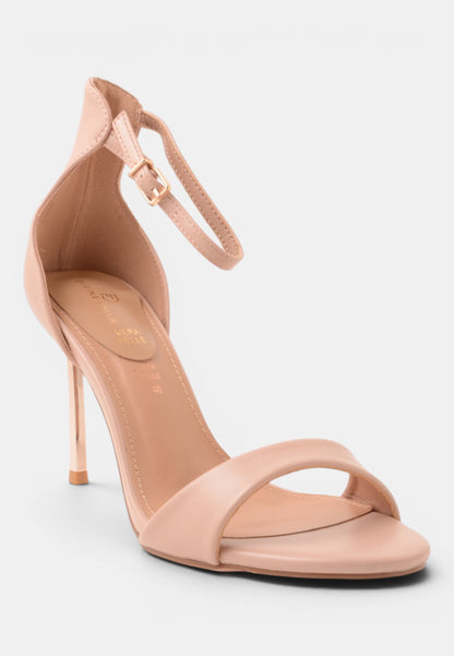 DIVINE FOLLIE - Sandali con Tacco a Spillo Rosa Nudo