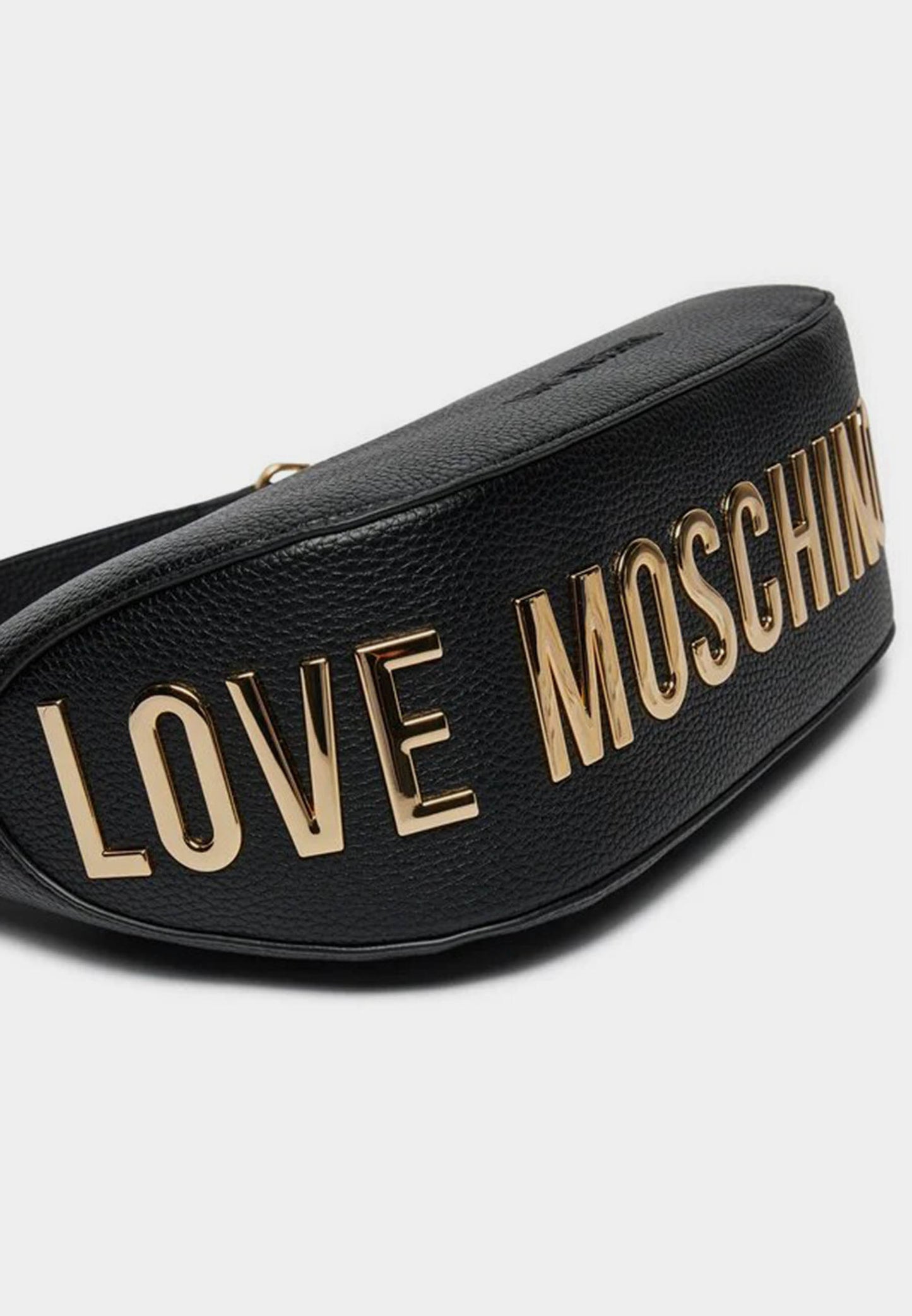 LOVE MOSCHINO - Borsa A Spalla Hobo Lettering Nero