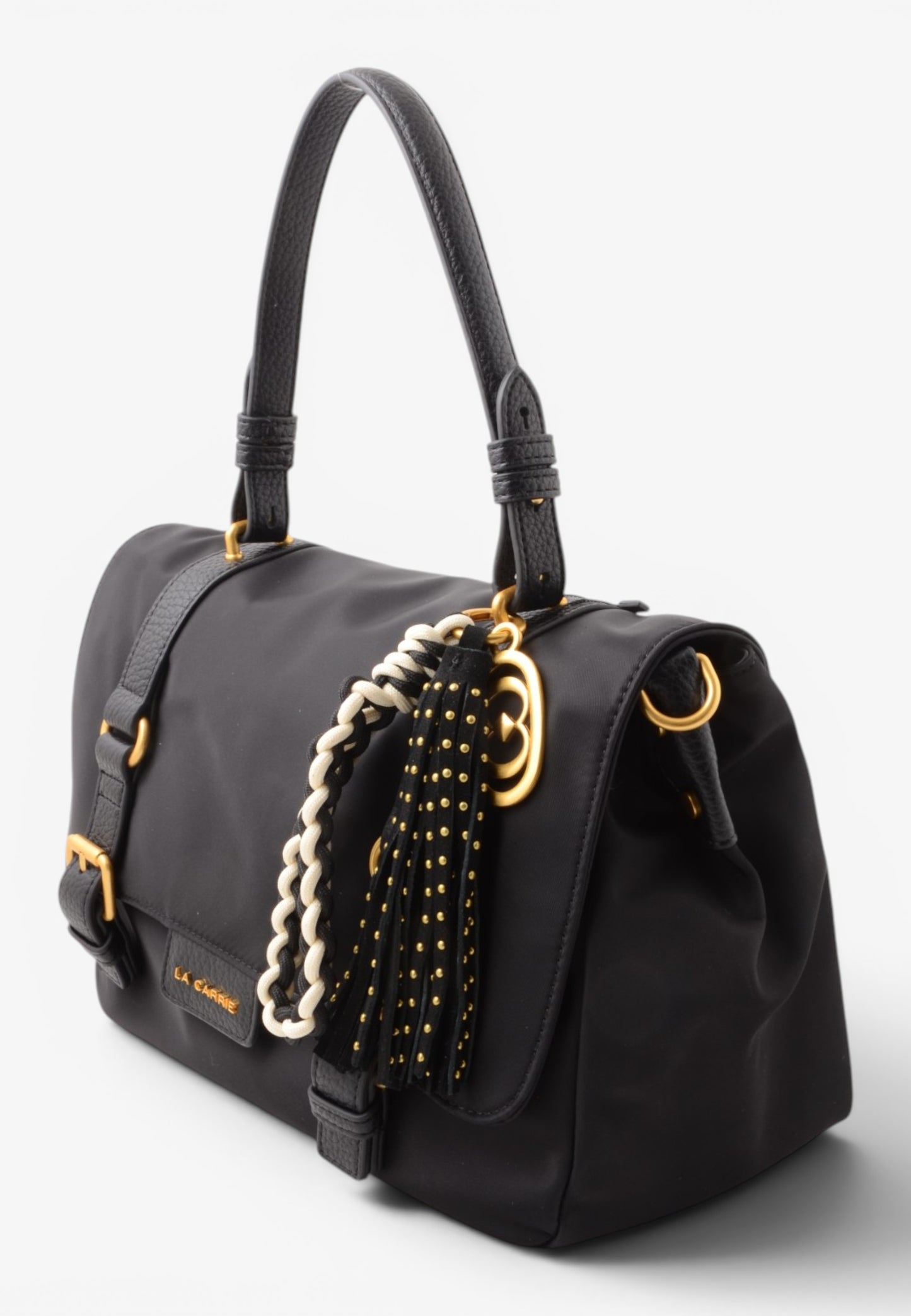 LA CARRIE - Shopping Bag DARK NYLON Nero