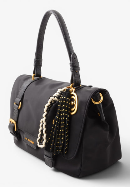 LA CARRIE - Shopping Bag DARK NYLON Nero