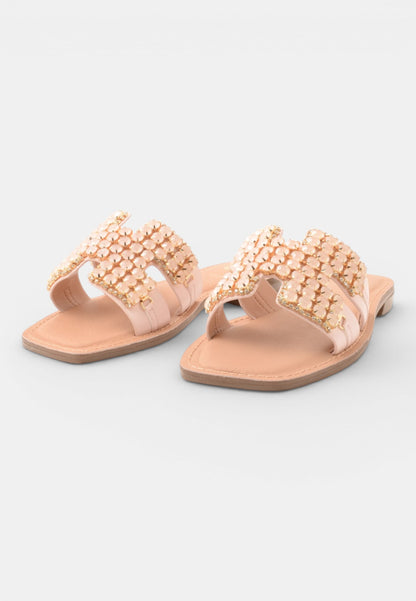 GOLD&GOLD - Ciabattina Strass Rosa