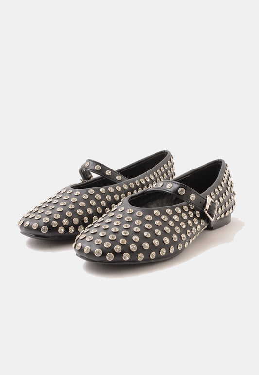 DIVINE FOLLIE - Ballerina Borchie Strass Nero