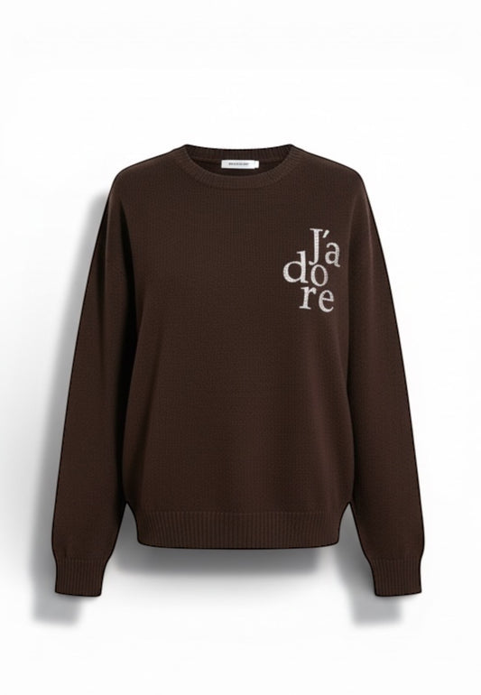 MOTEL - Completo In Maglia Marrone