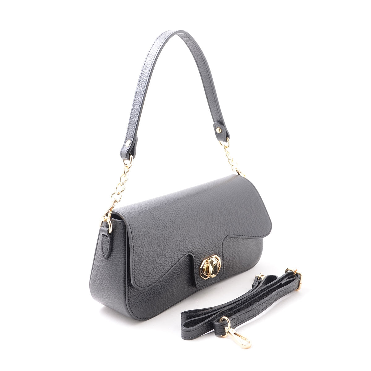 Tracolla Black Donna Nyou Vera Pelle  S21.13004