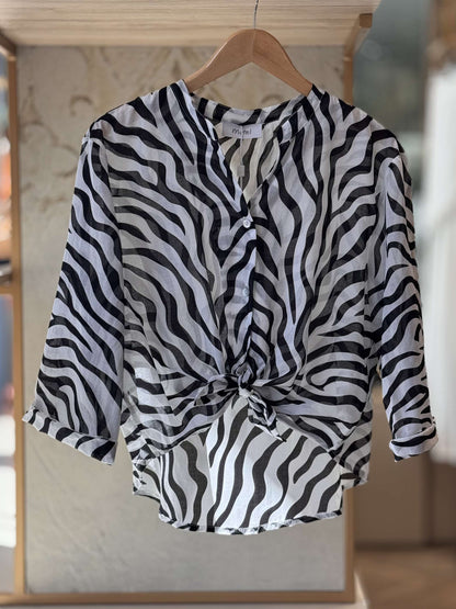 MOTEL - Camicia Zebrata