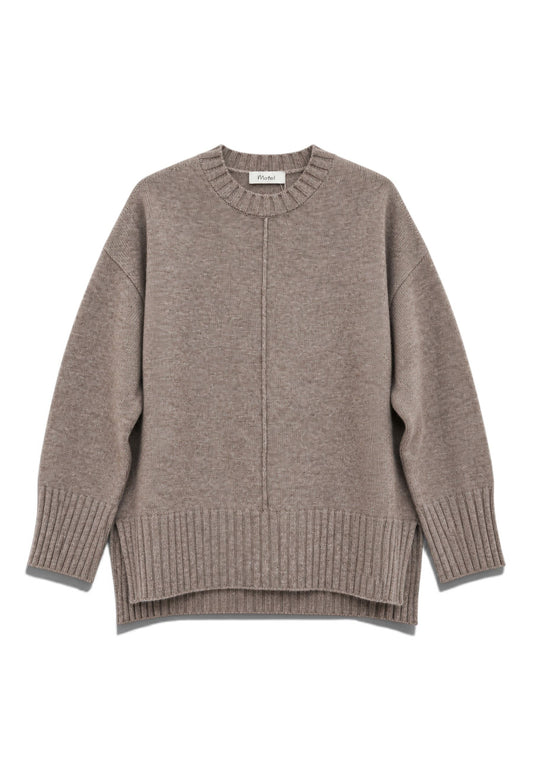 MOTEL - Pullover Over Beige