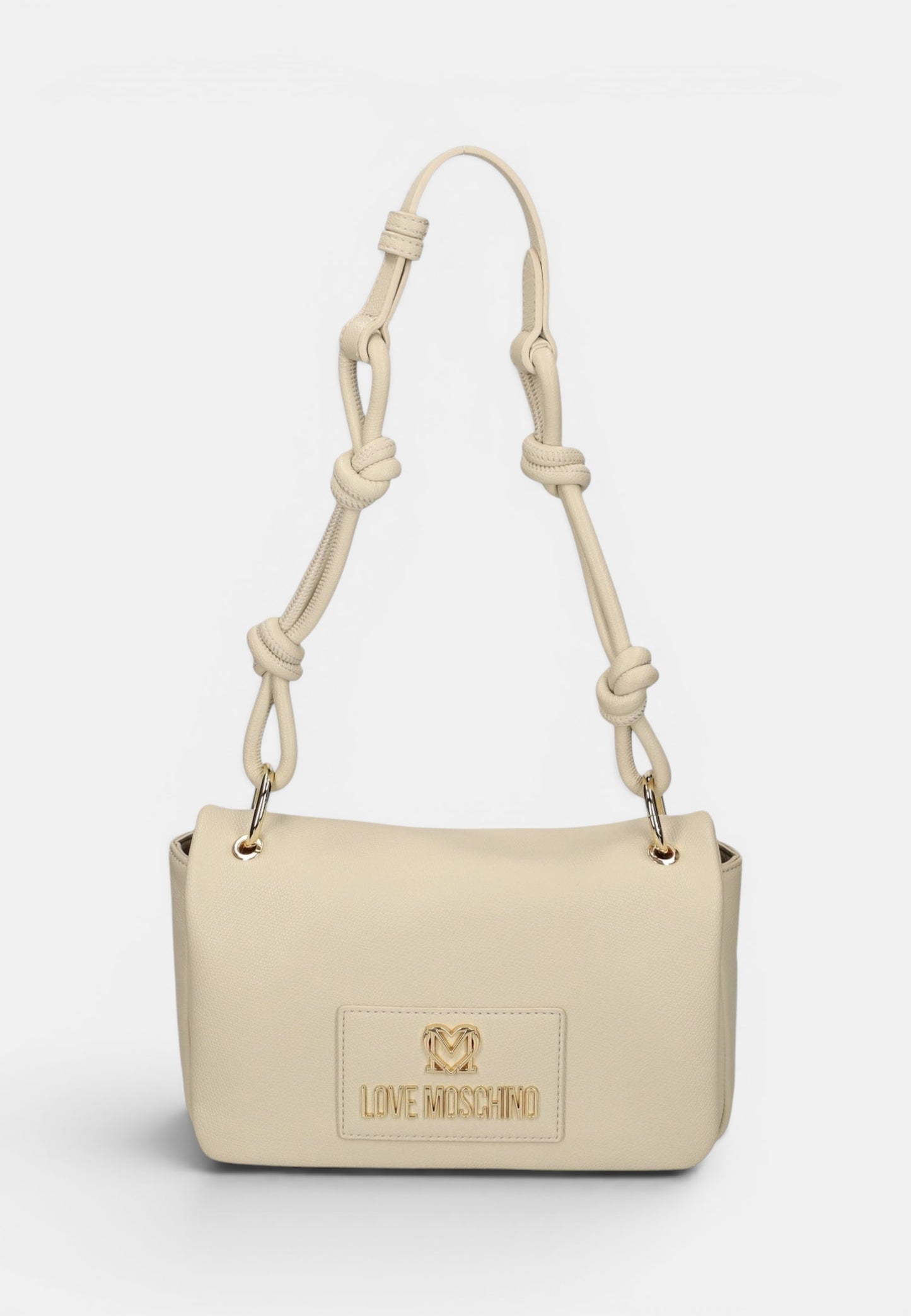 LOVE MOSCHINO - Borsa A Spalla Nodo Avorio