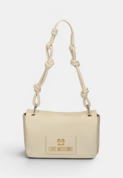 LOVE MOSCHINO - Borsa A Spalla Nodo Avorio