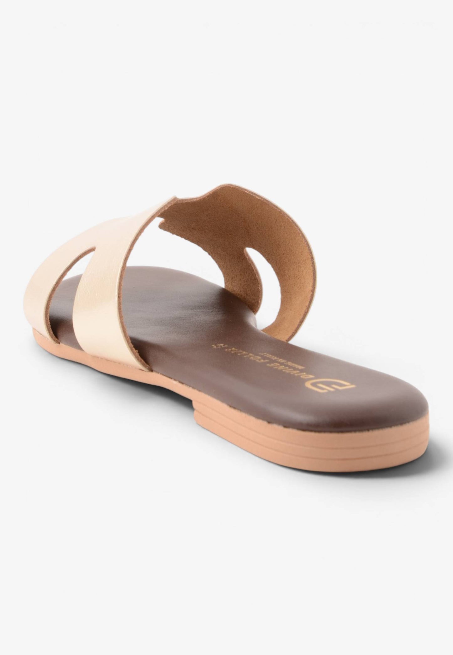 DIVINE FOLLIE - Ciabattina Bassa Flat con Fascia Sagomata a "H" Platino