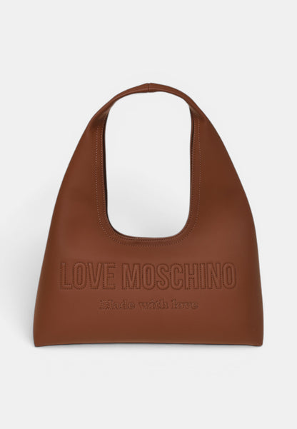 LOVE MOSCHINO - Borsa A Spalla Signature Cuoio
