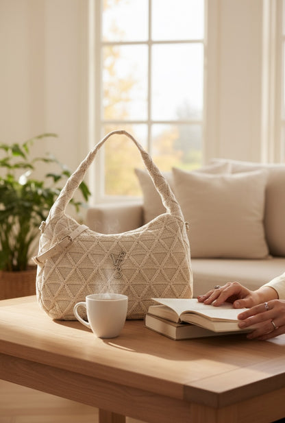 V73 - Borsa a Spalla Dalia Off White