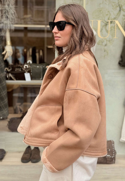 ALEX & MAX - Giubbotto In Ecomontone Camel