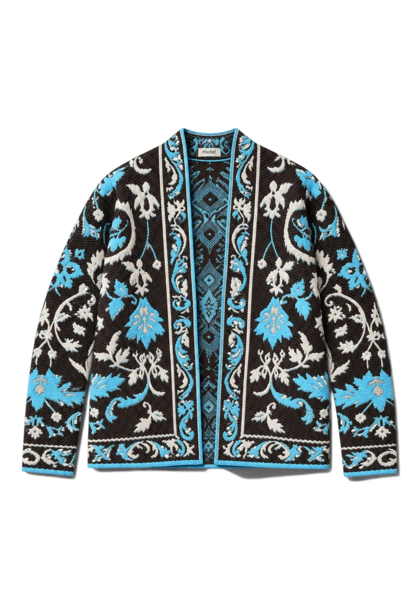 MOTEL - Cardigan Damascato Moro