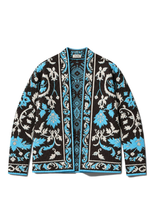 MOTEL - Cardigan Damascato Moro
