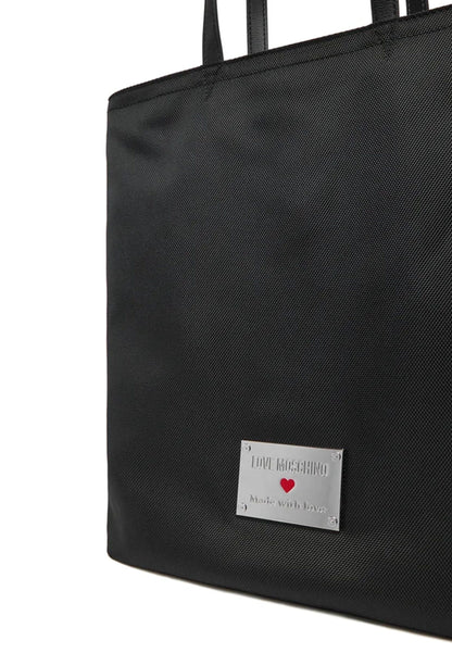 LOVE MOSCHINO - Shopping Bag Nylon Nero