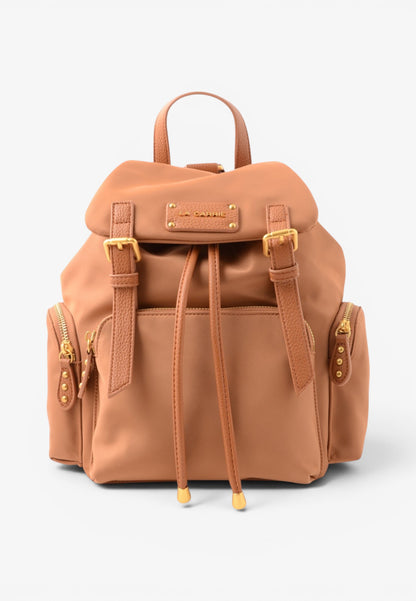 LA CARRIE - Zaino Dark Nylon Cuoio