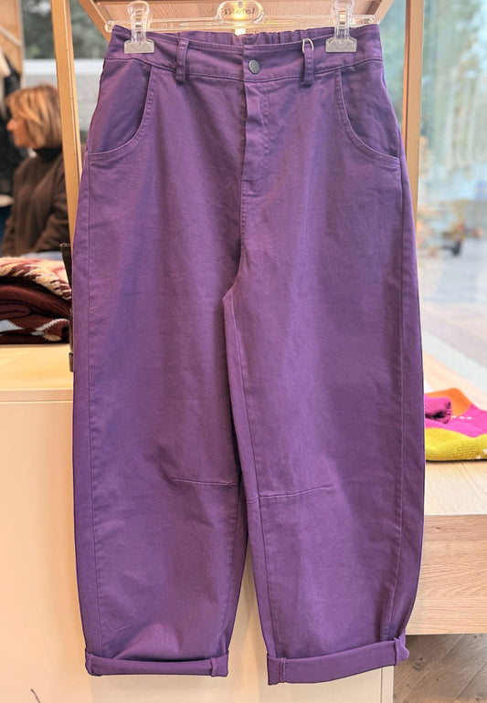 MOTEL - Pantalone Barrel Viola