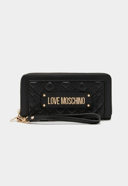 LOVE MOSCHINO - Portafoglio Grande Quilted Nero