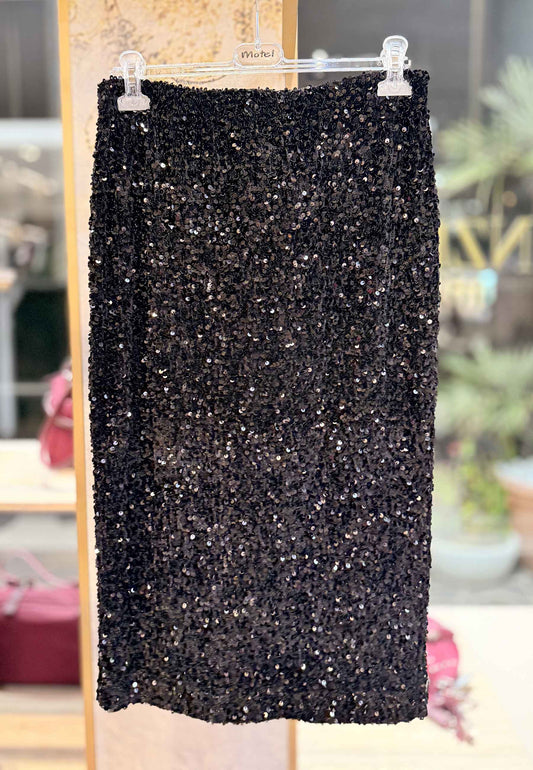 MOTEL - Gonna A Tubino In Paillettes Nero