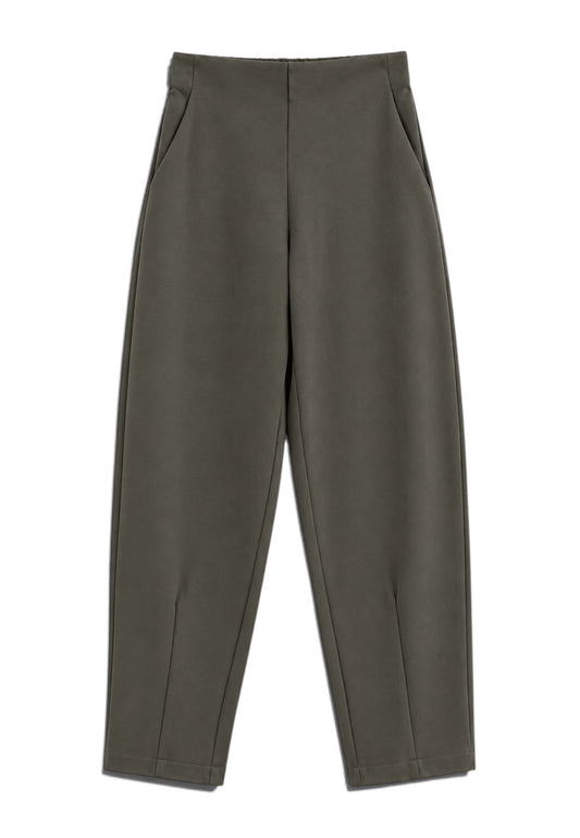 LE STREGHE - Pantalone Baloon Punto Milano Verde