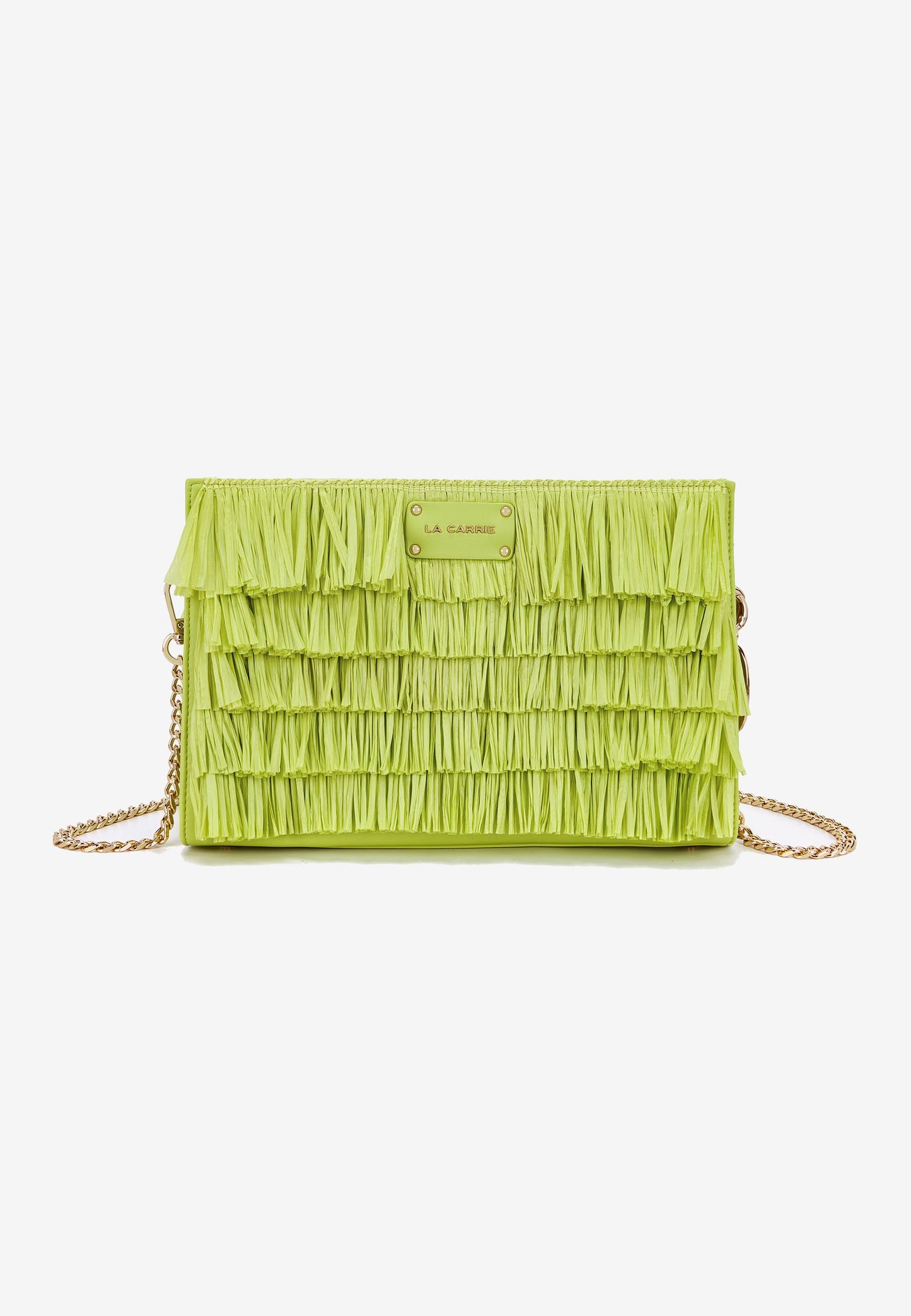 LA CARRIE - Pochette In Raffia Sunflower Giallo