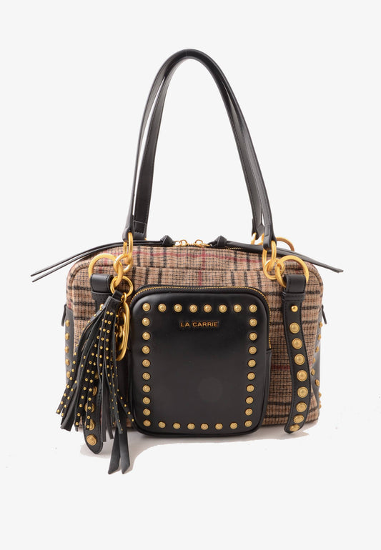 LA CARRIE - Borsa A Spalla Scottish Beige