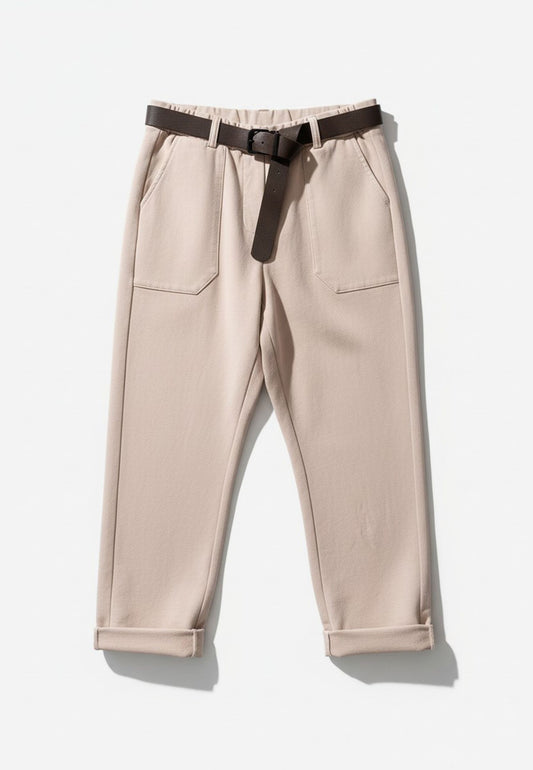 SUSI STAR CURVY - Pantalone Felpa Rosa Cipria