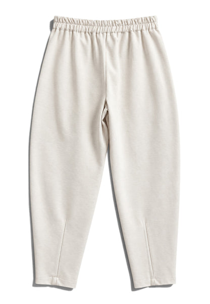 LE STREGHE - Pantalone Baloon Punto Milano Panna
