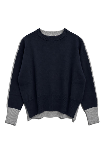 MOTEL - Maglione Bi-Colore Blu