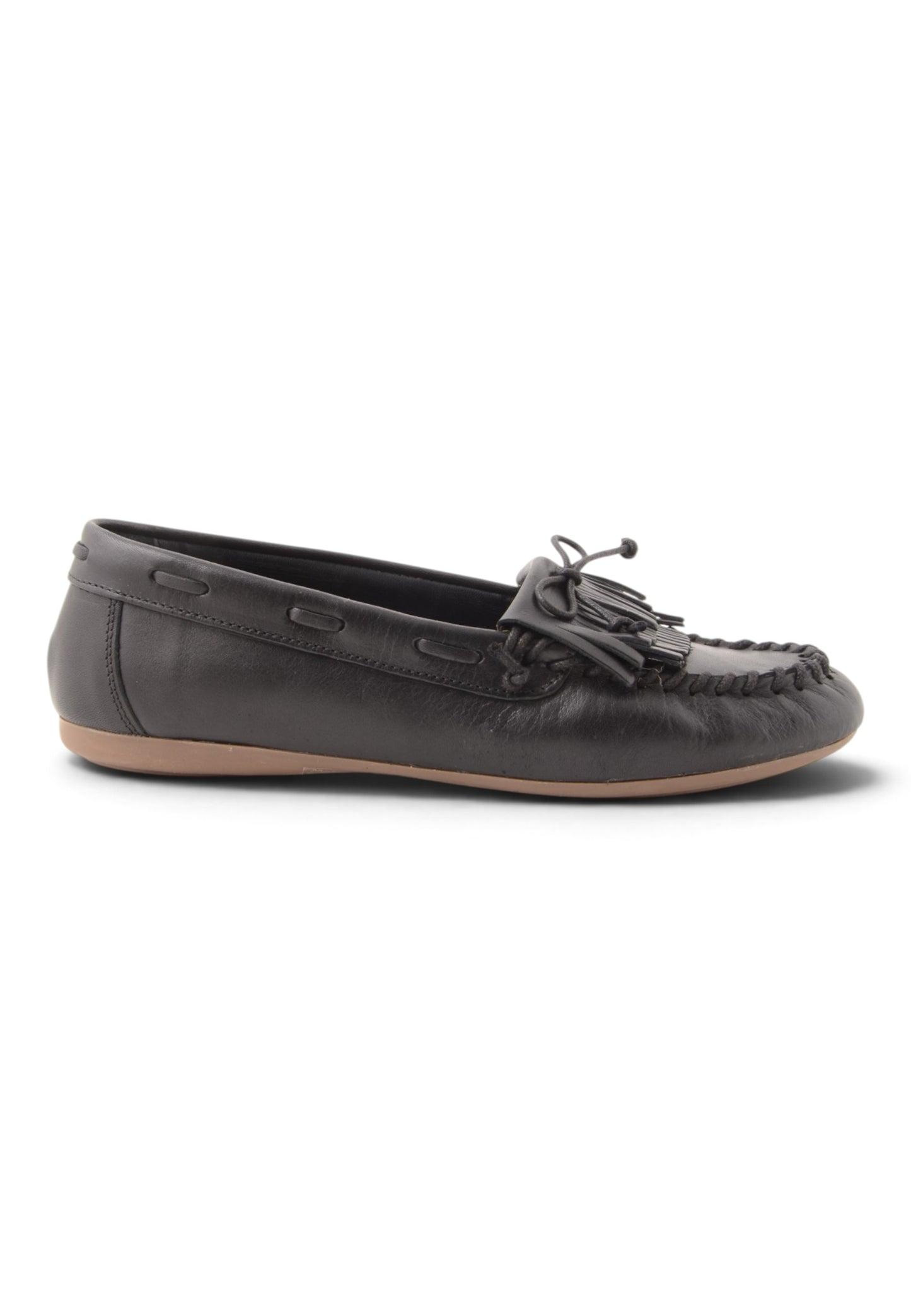 DIVINE FOLLIE - Mocassino Con Frangia e Laccetto Nero