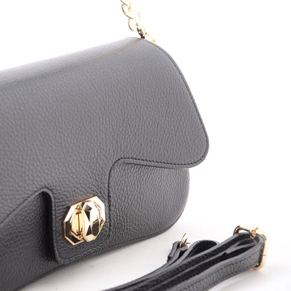 Tracolla Black Donna Nyou Vera Pelle  S21.13004