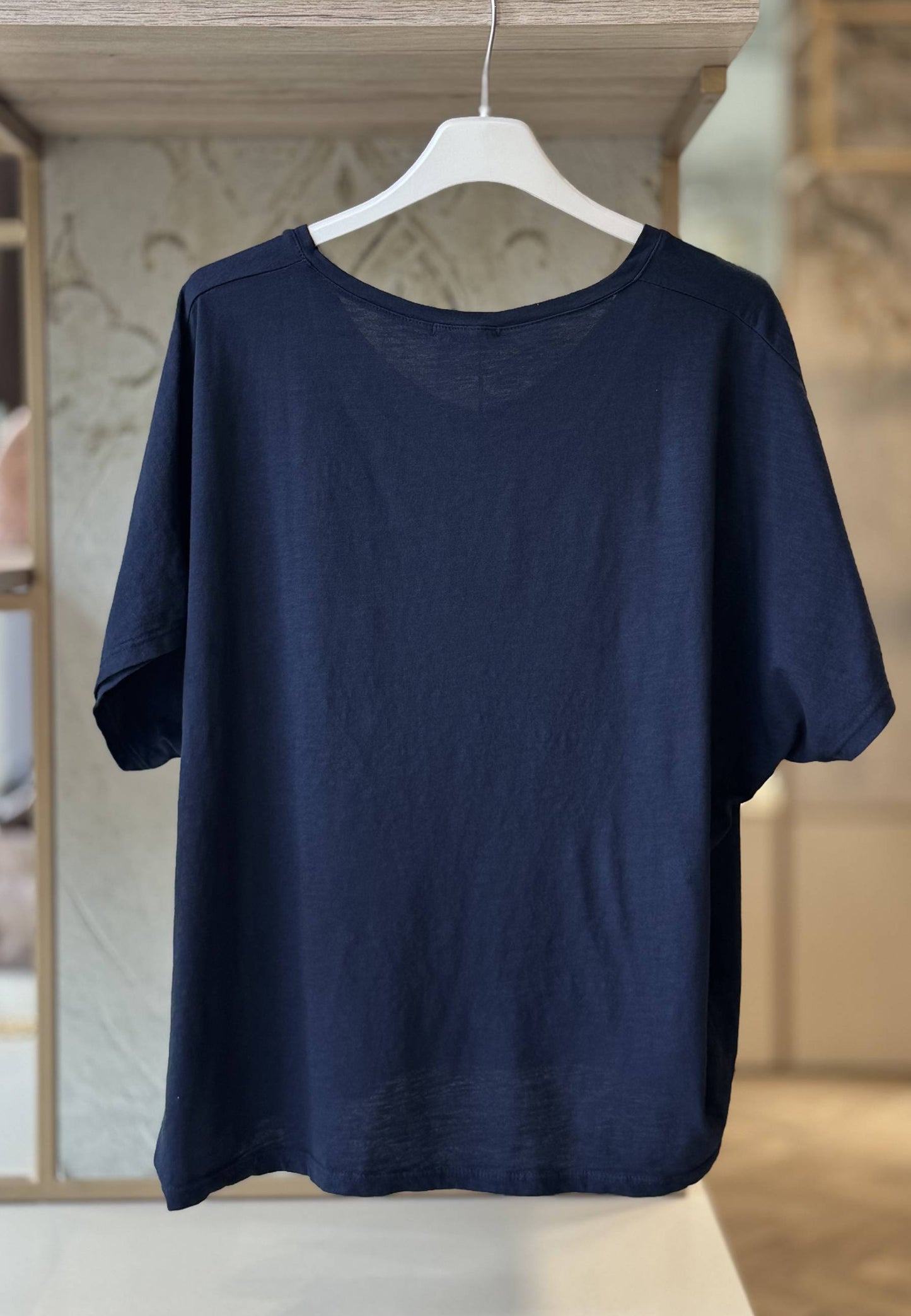 SUSY STAR CURVY - T-shirt Over Blu