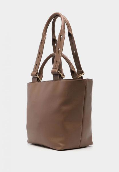 LOVE MOSCHINO - Shopping Bag Love Heart Taupe