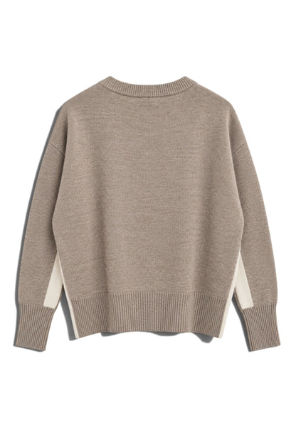 MOTEL - Maglione Bi-Colore Panna