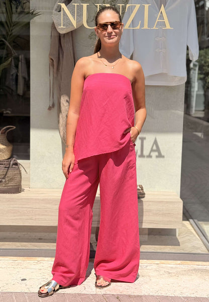 MOTEL - Completo TOP + PANTALONE Fucsia
