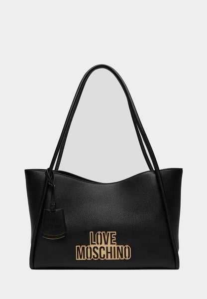 LOVE MOSCHINO - Borsa A Spalla Lettering Nero