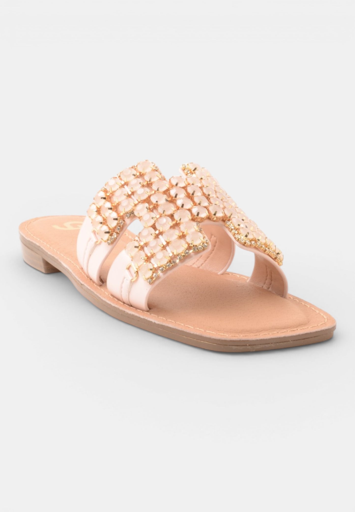 GOLD&GOLD - Ciabattina Strass Rosa
