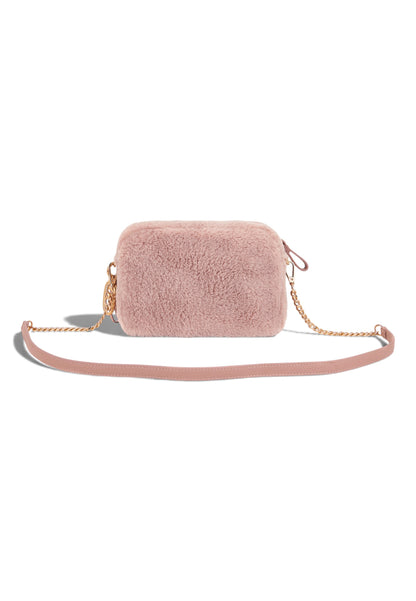 LA CARRIE - Borsa A Tracolla TEDDY ECO FUR Rosa