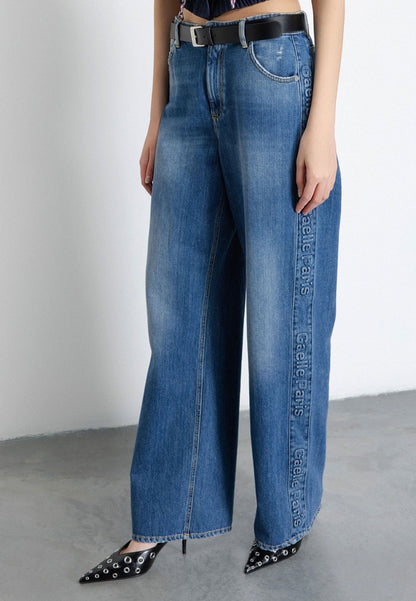 GAELLE - Pantalone loose-fit Blu