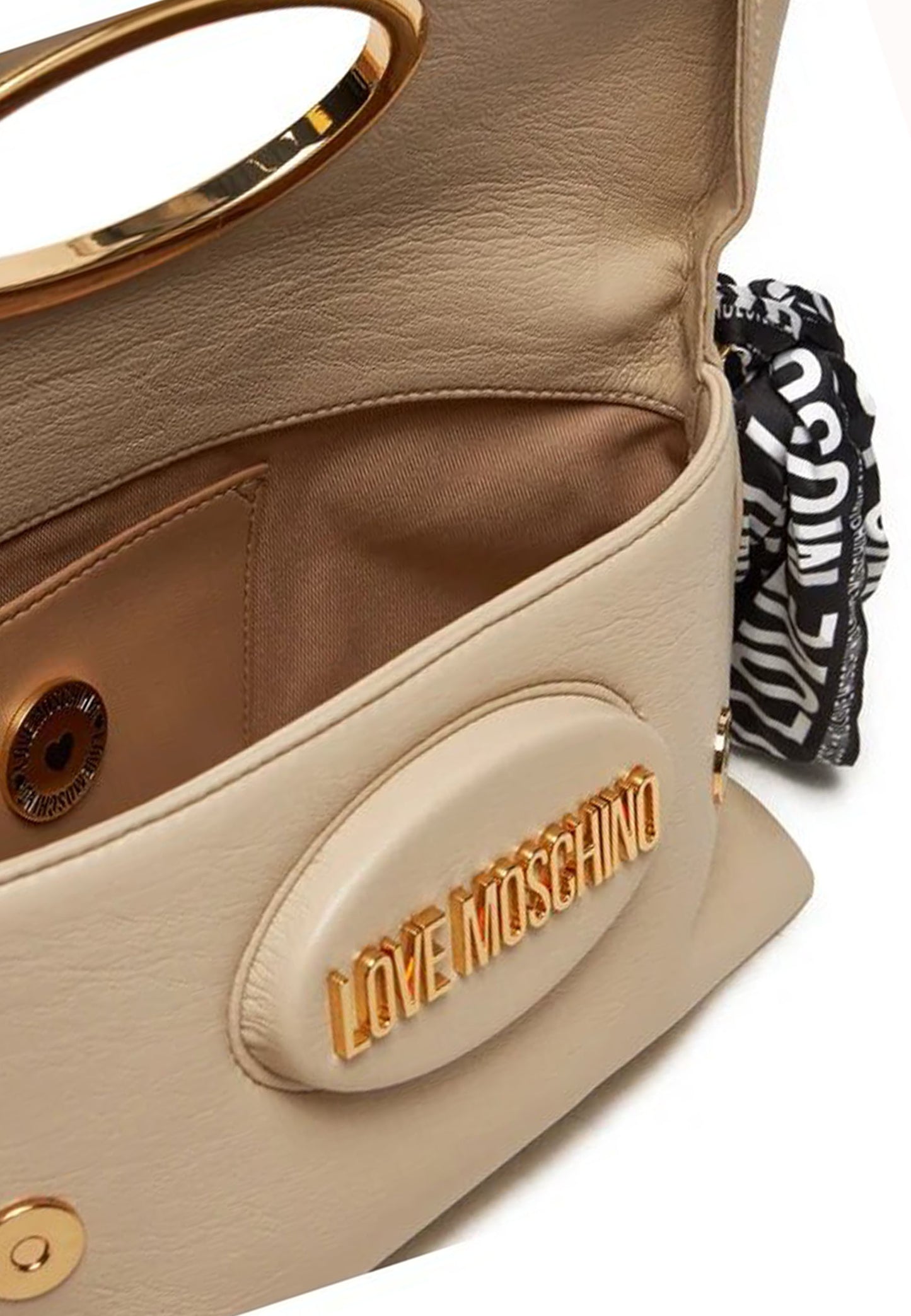 LOVE MOSCHINO - Handbag with Ivory Scarf