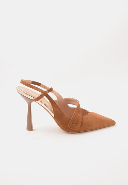 DIVINE FOLLIE - Décolleté Camoscio Cuoio