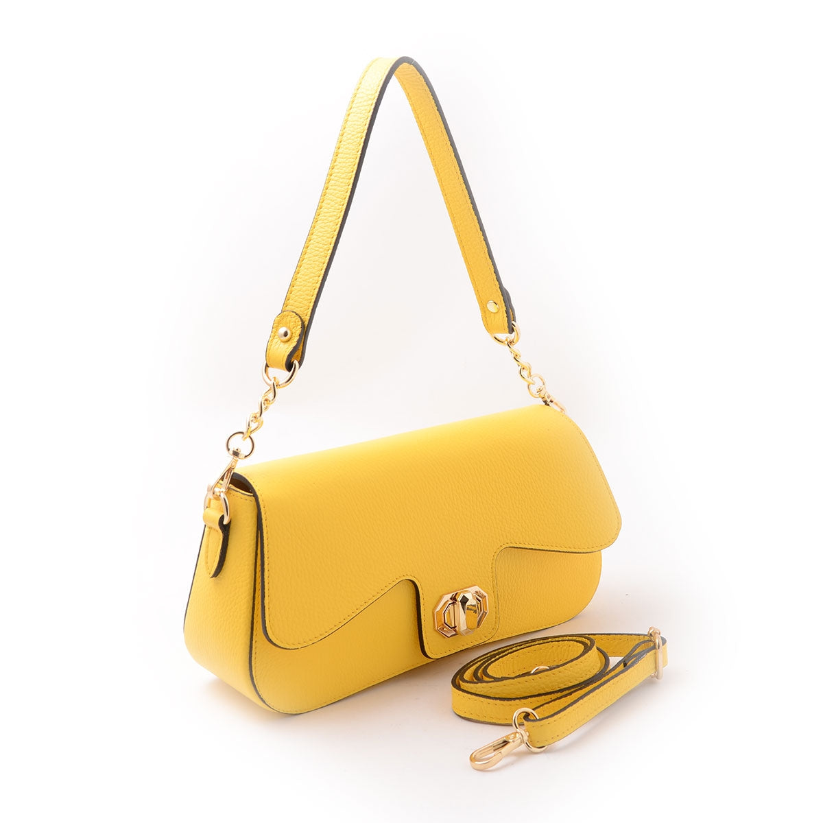 Tracolla Yellow Donna Nyou Vera Pelle  S21.13004