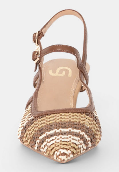 GOLD&GOLD - Sandalo Intreccio Multi Brown