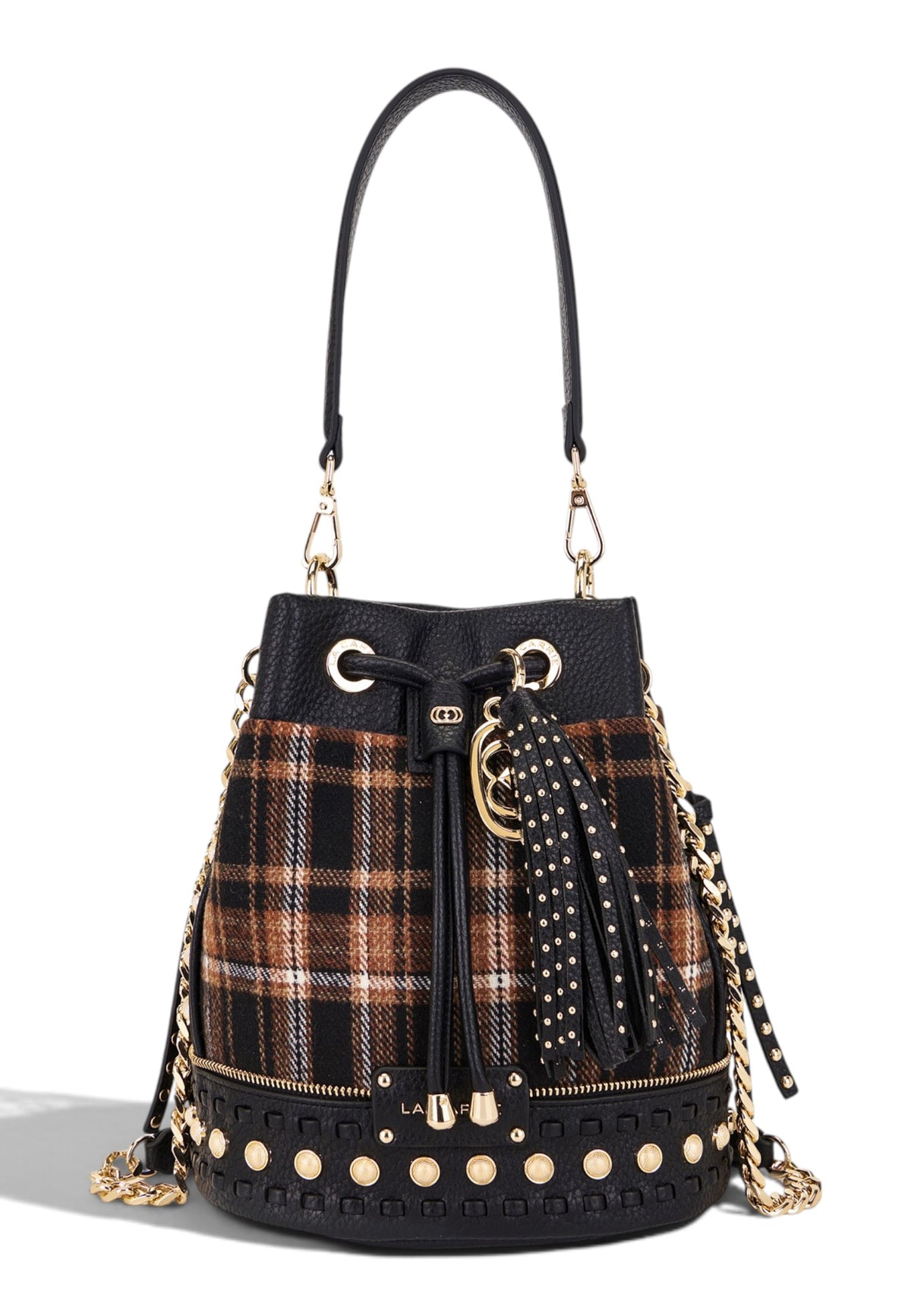 LA CARRIE - Borsa A Secchiello SCOTTISH Marrone