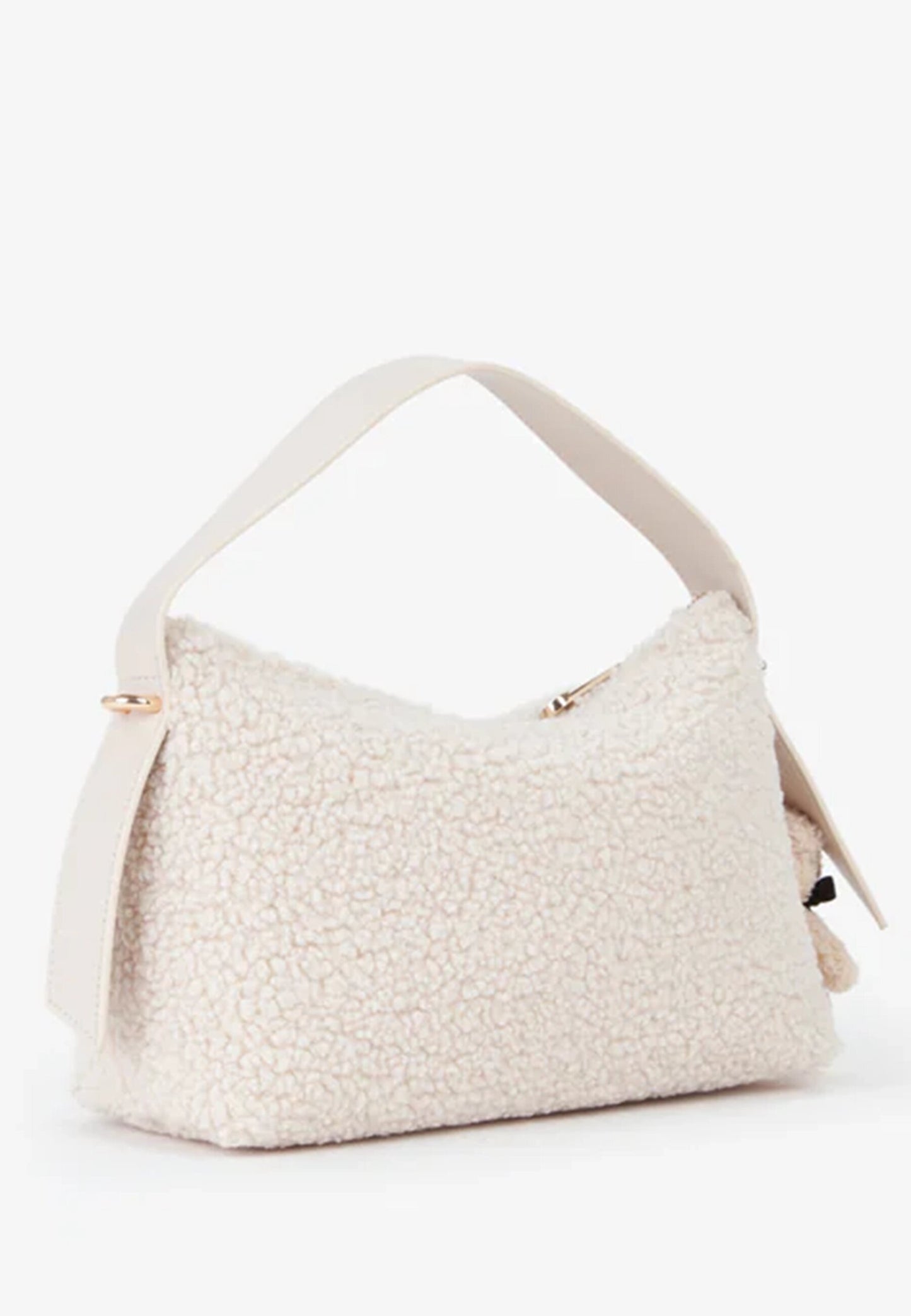 V73 - Borsa a Spalla Teddy Ecru