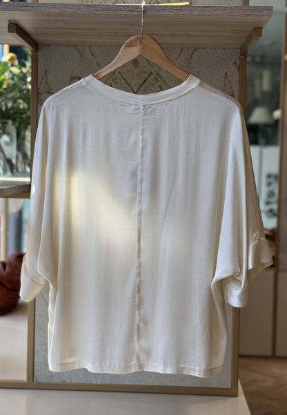 MOTEL - T-shirt Viscosa Burro