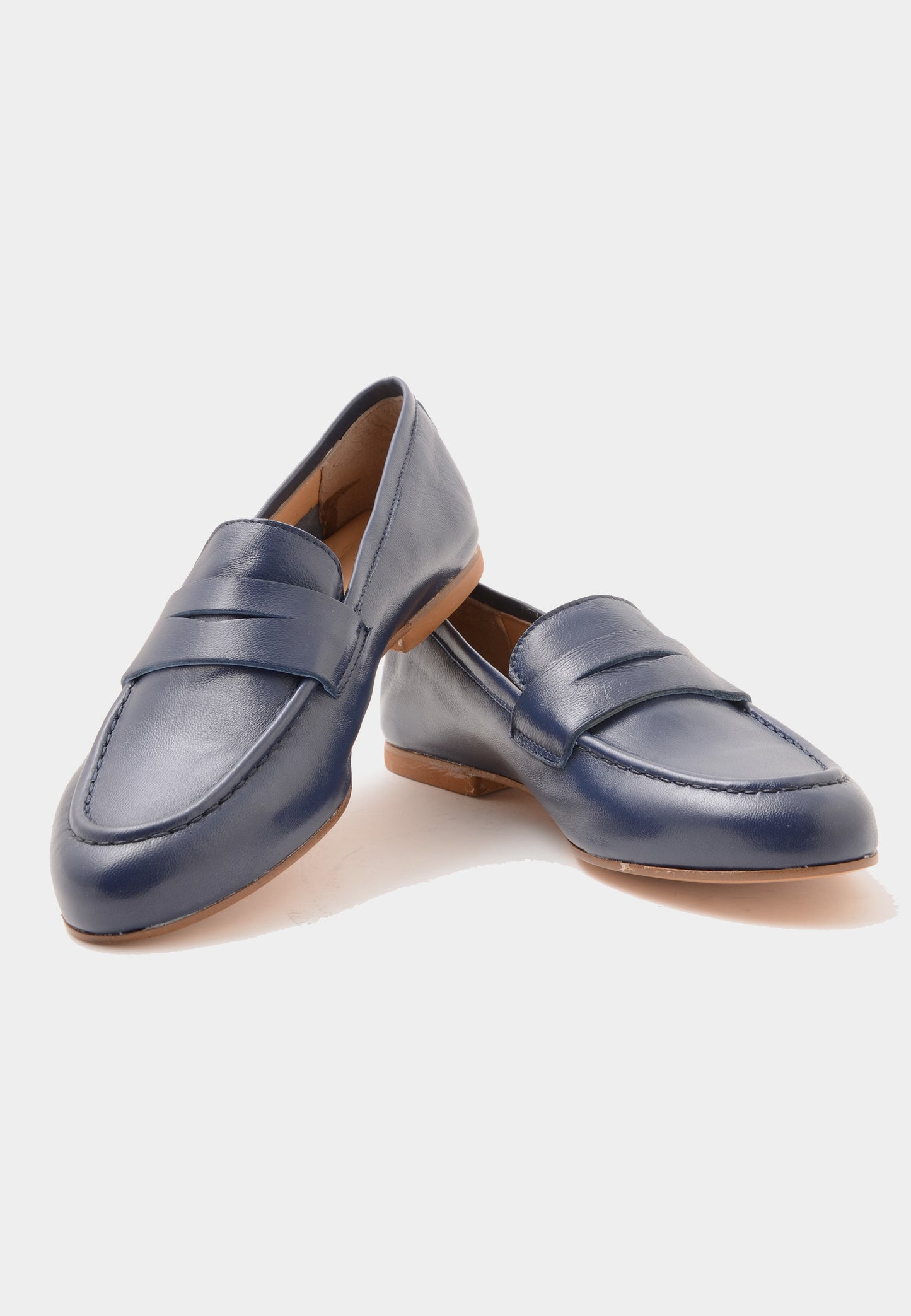 DIVINE FOLLIE - Mocassino In Nappa Blu