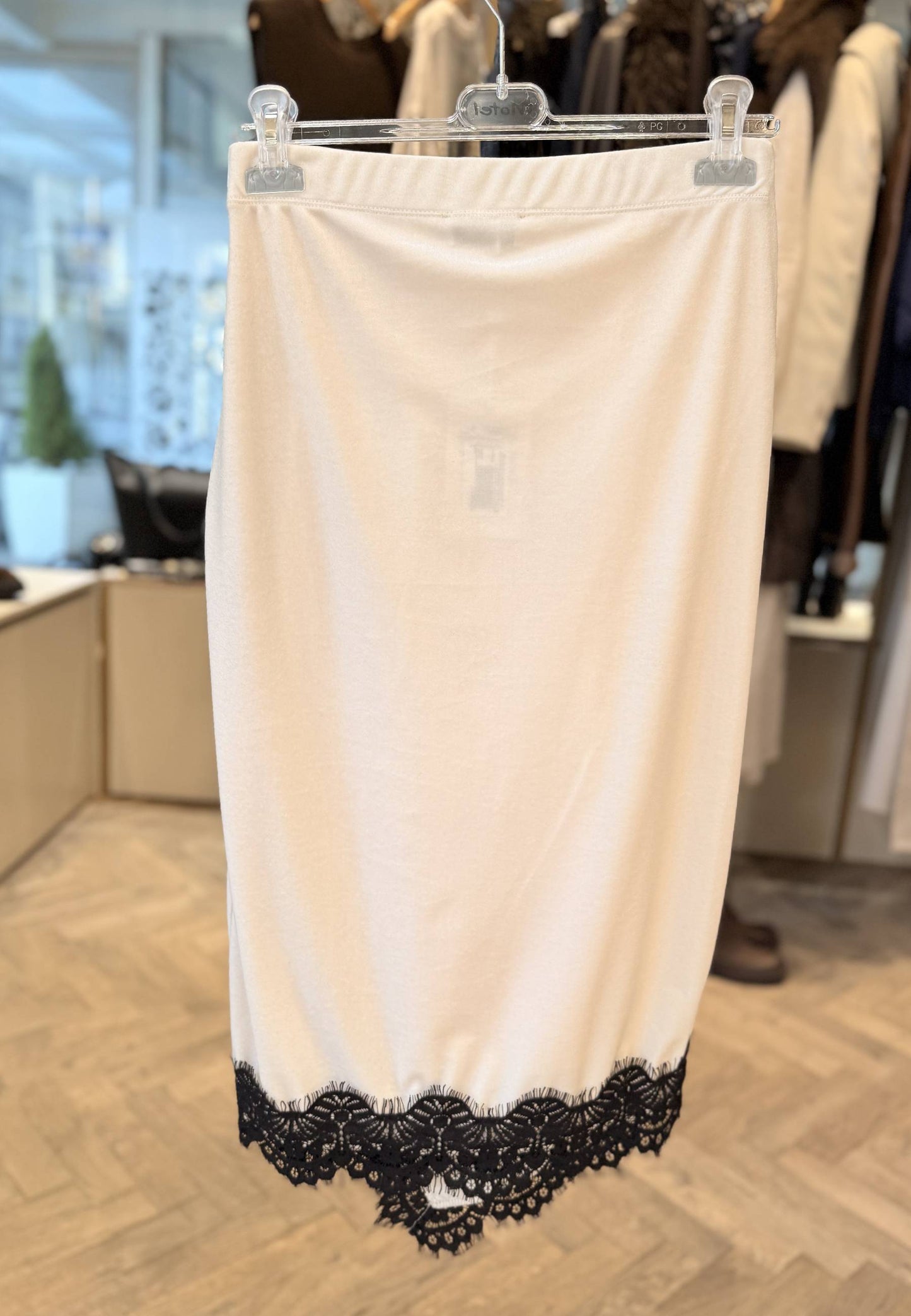 MOTEL - Gonna In Velluto Lingerie Avorio