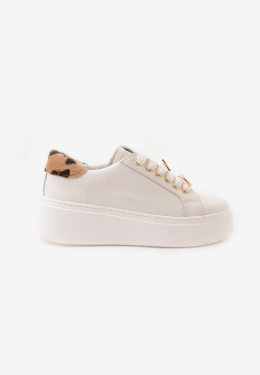 DIVINE FOLLIE - Sneakers Love Bijoux Bianco