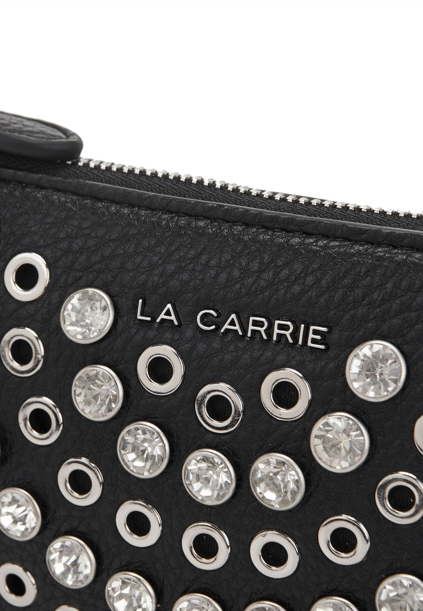 LA CARRIE - Portafoglio Pochette Strass Andromeda Nero